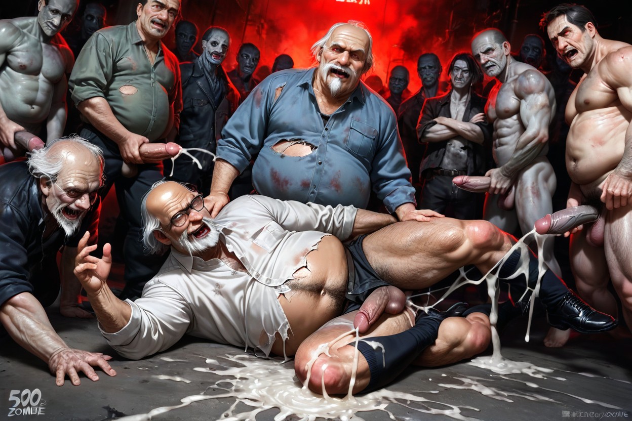 Rough Fuck, Orgy Zombies, Dynamic Angle AI Gay Porn
