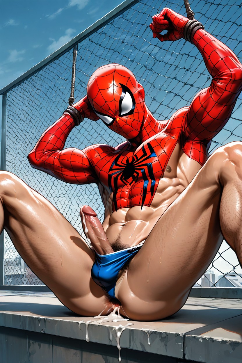 Male Focus, Front View, Relax Back AI Gay Porn