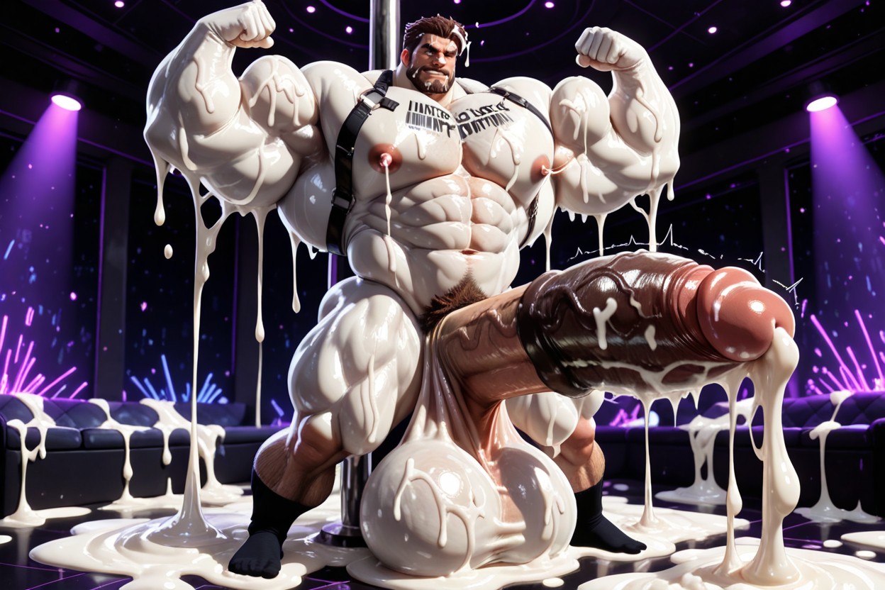 Cum On Biceps, White Slime On Abs, Brown Hair Porno gay IA