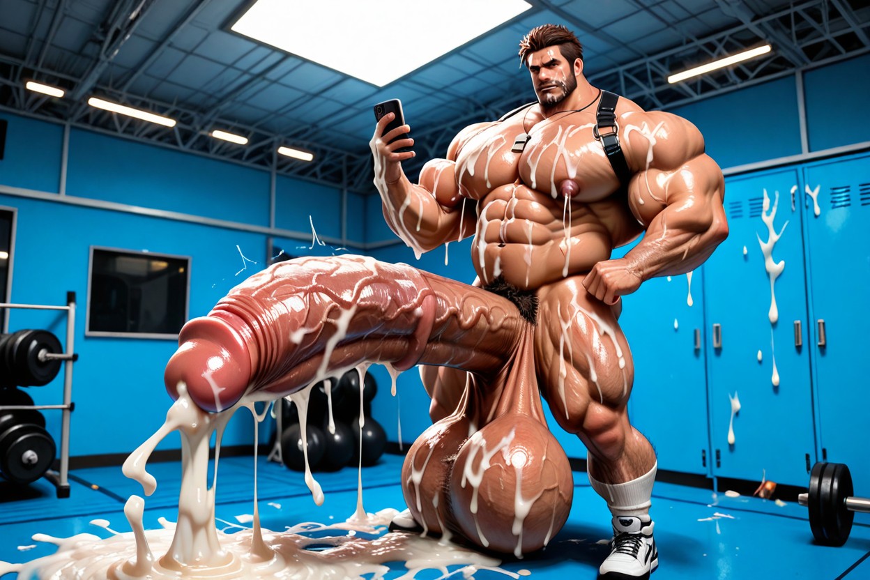 Steam, Highly Detailed, Hairy Testicles AI Gay Porn