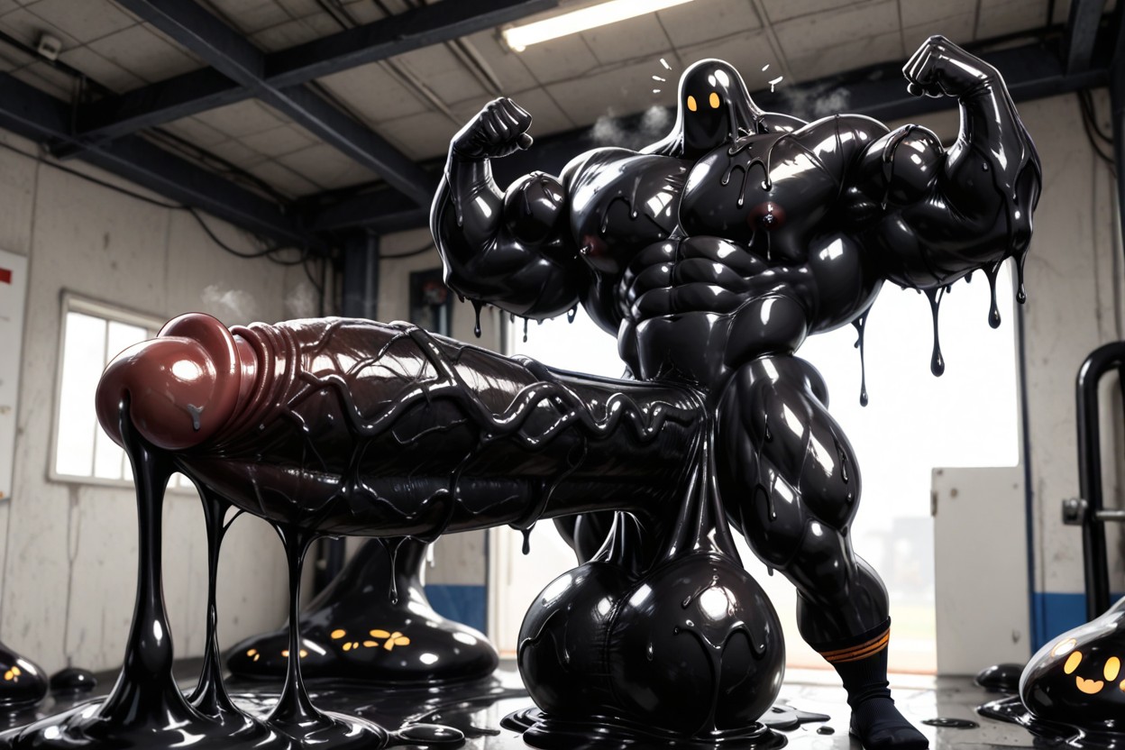 Massive Muscles, Crew Socks, Thick Black Slime Porno gay IA