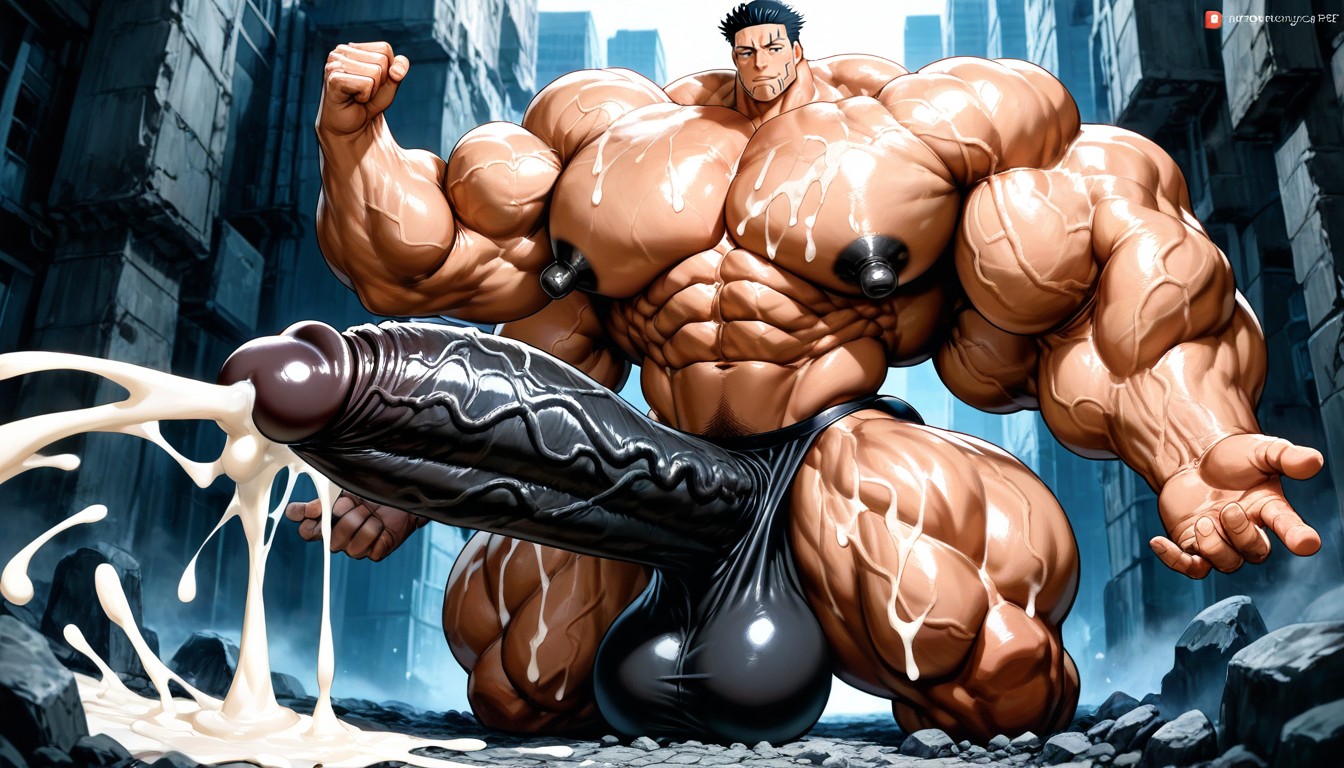 Masculine, Oversized Muscles, Músculos De Grandes Dimensões Pornografia gay com IA