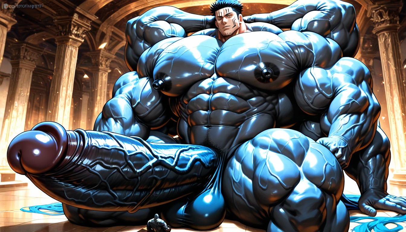 Sculpted Neck, Macro, Big Muscles AI Gay Porn