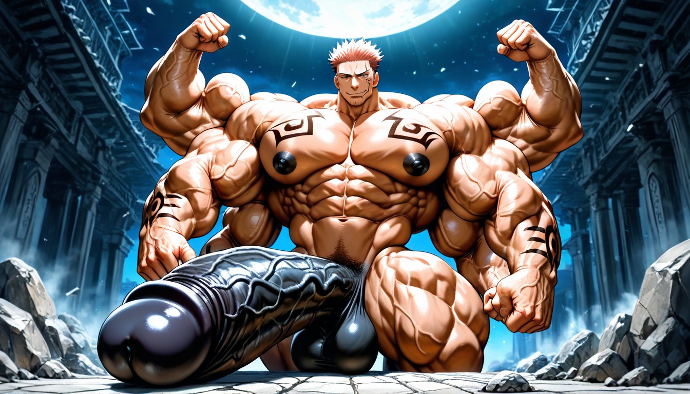 Enormous Bulging Chest And Arms, Masculine, Multiple Arms ゲイAIポルノ