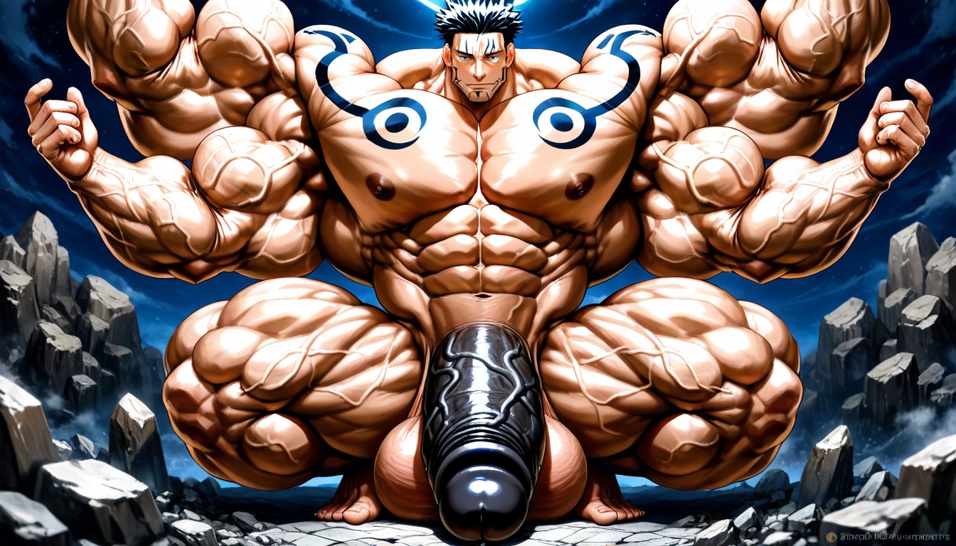 Oversized Muscles, Penis Bigger Then Leg, Black Penis Porno gay IA