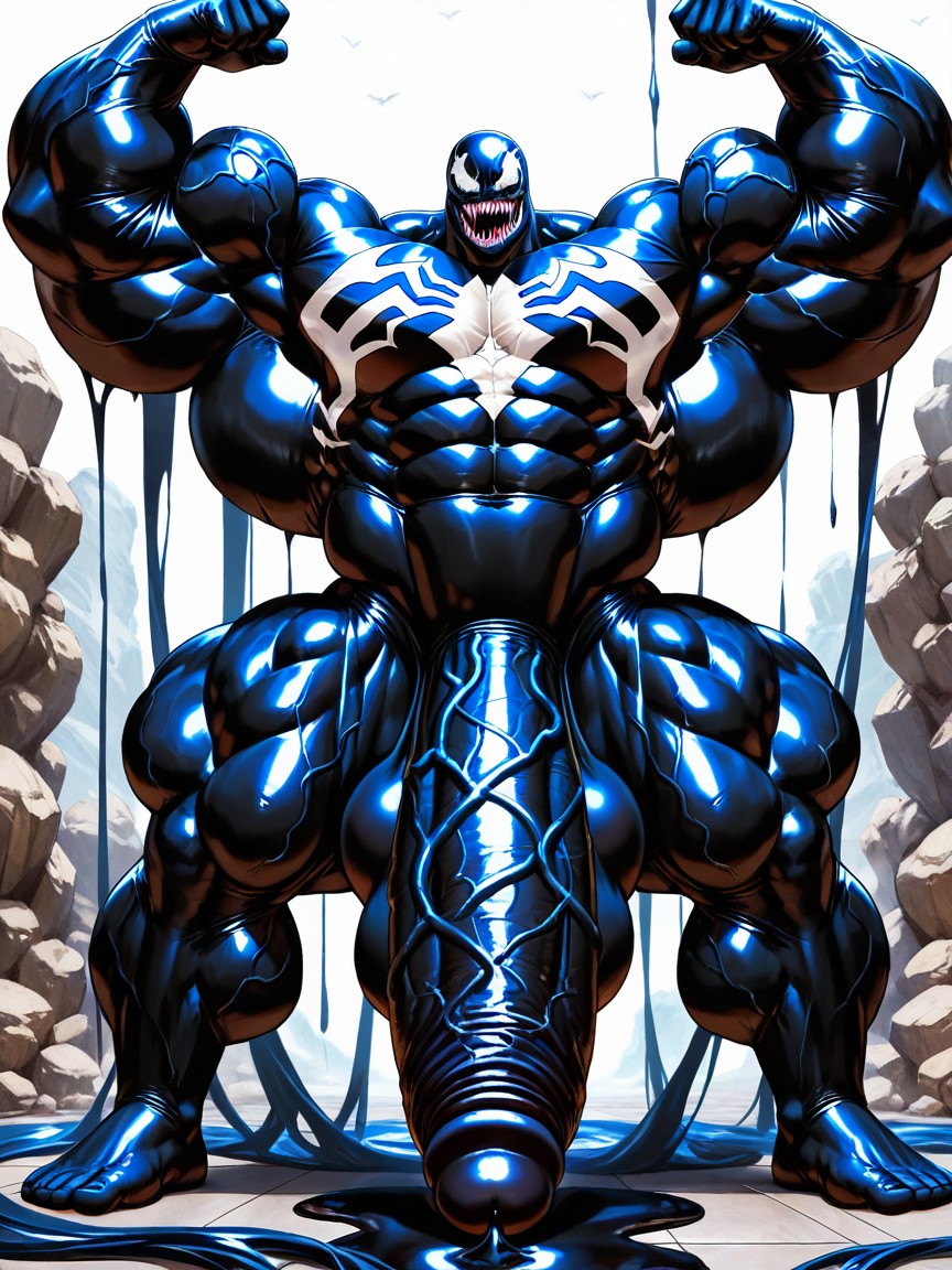 Muscular, Culo Mediano, Cock Bigger Than Leg Porno gay IA