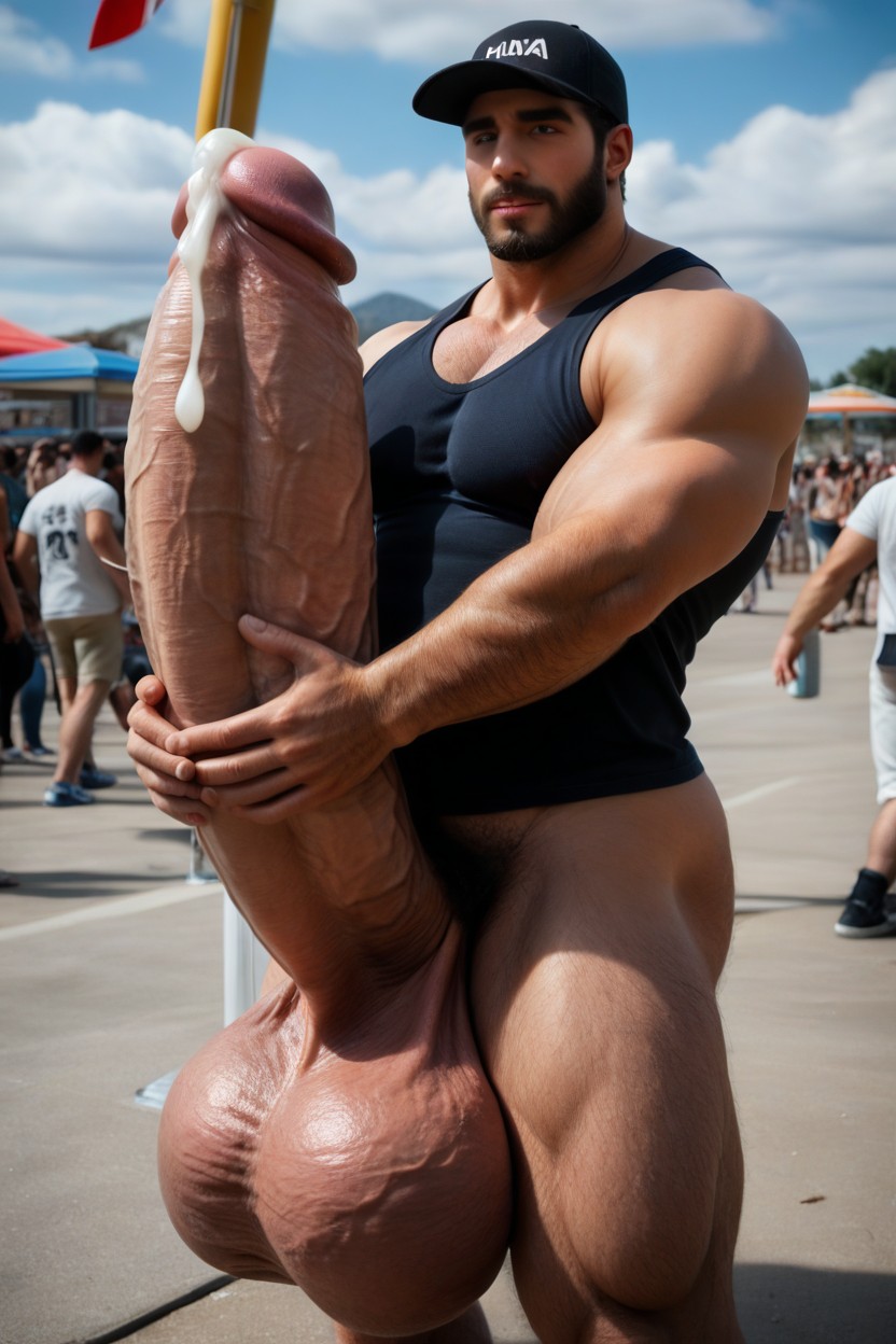 View From Above, Cock Much Taller Than Him, Cock Focus AI Gay Porn