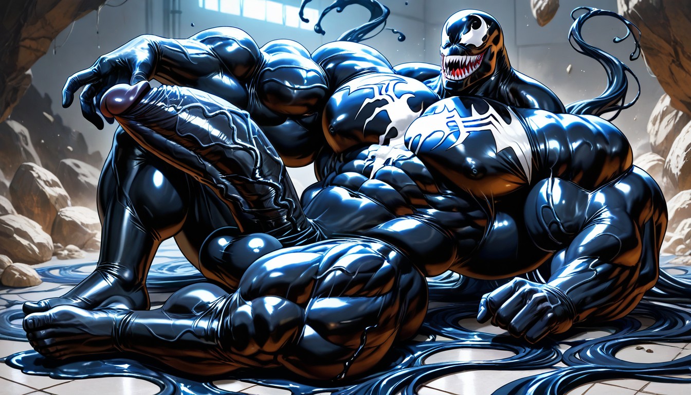 Culo Mediano, Hyper Exaggerated Gigantic Muscle Physique, Detailed Face Porno gay IA