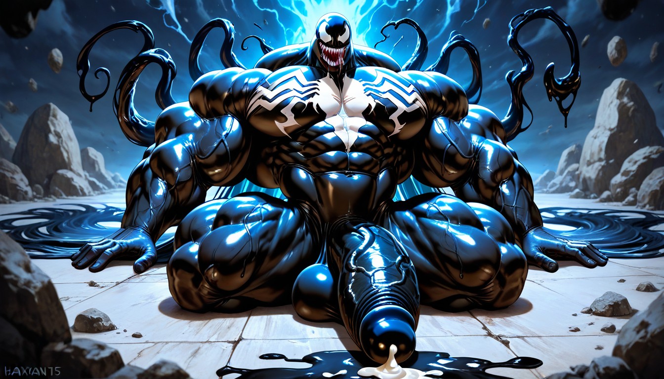 Big Muscles, Oversized Muscles, Black Penis AI Gay Porn