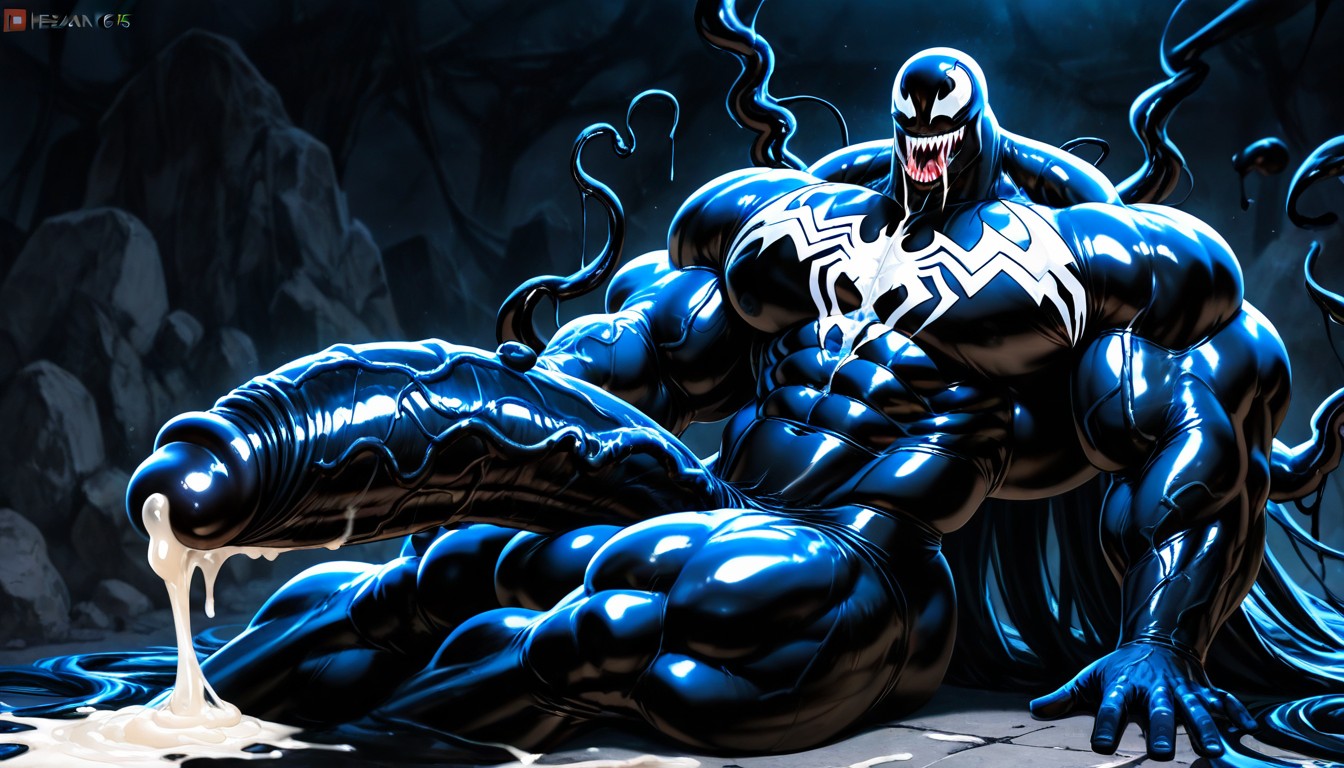 God Physique, Hyper Exaggerated Gigantic Muscle Physique, Sculpted Neck AI Gay Porn