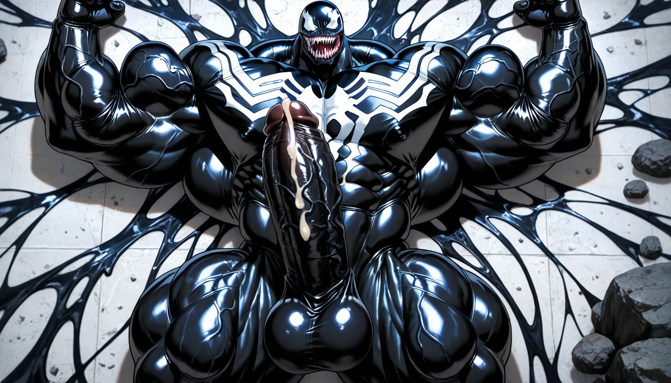 Oversized Muscles, De Arriba A Abajo, Venom Symbiote Porno gay IA