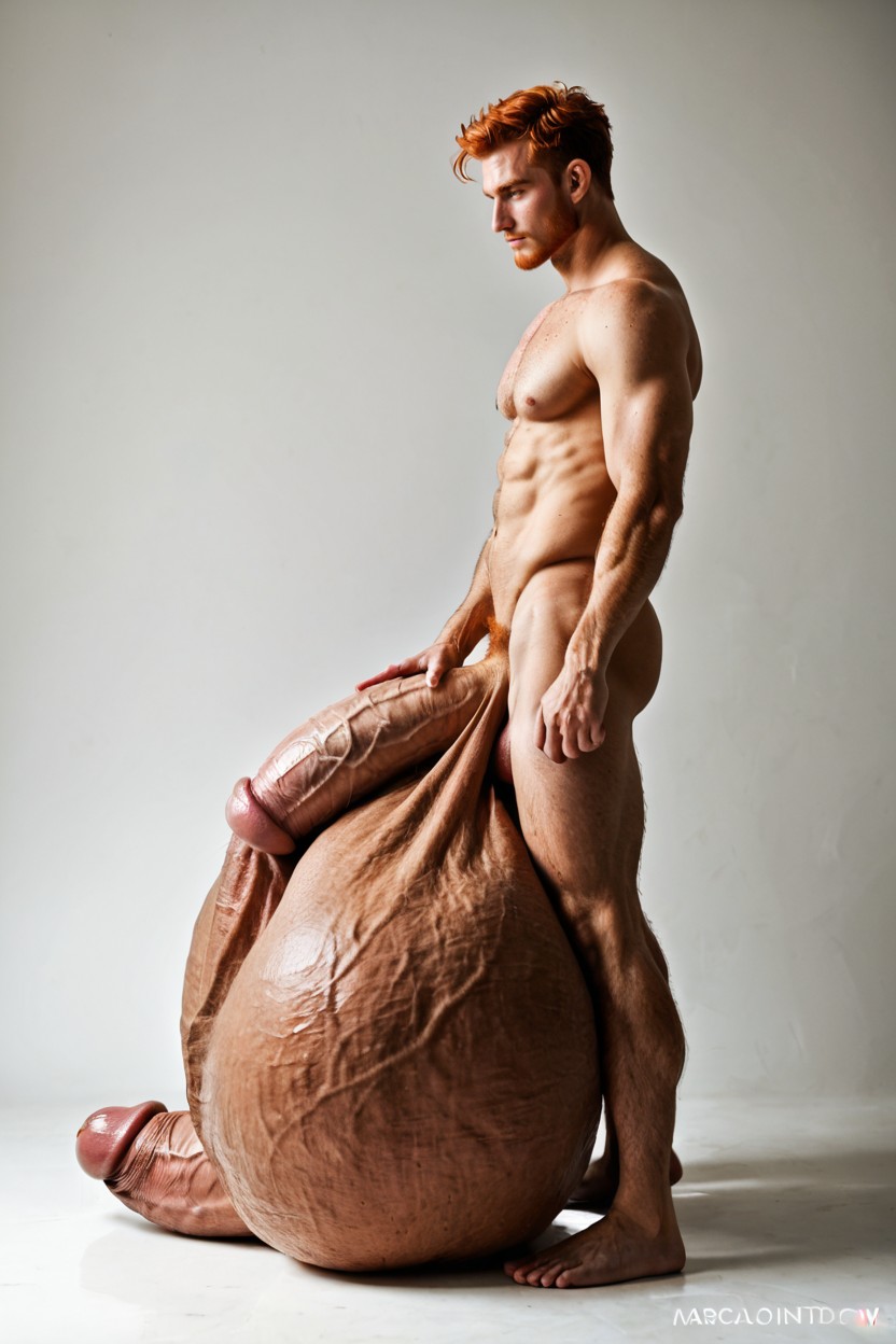 Extreme Massive Hyper Penis, Pene Más Grande Que El Cuerpo, Balls Too Big Porno gay IA
