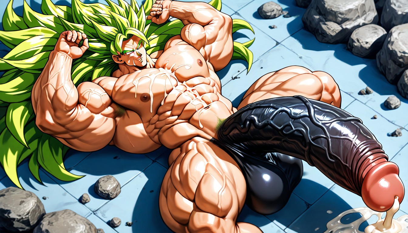 Deeply Etched Blocky Abs, Absurdly Long Oversized Hyper Penis, Erect Up Porno gay IA