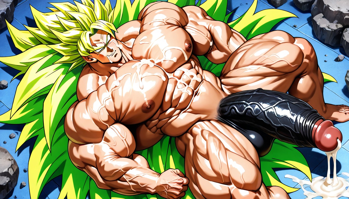 Cock Bigger Than Leg, Broly From Dragon Ball Z Broly Anime Film, Oversized Hyper Gigantic Cock Porno gay IA