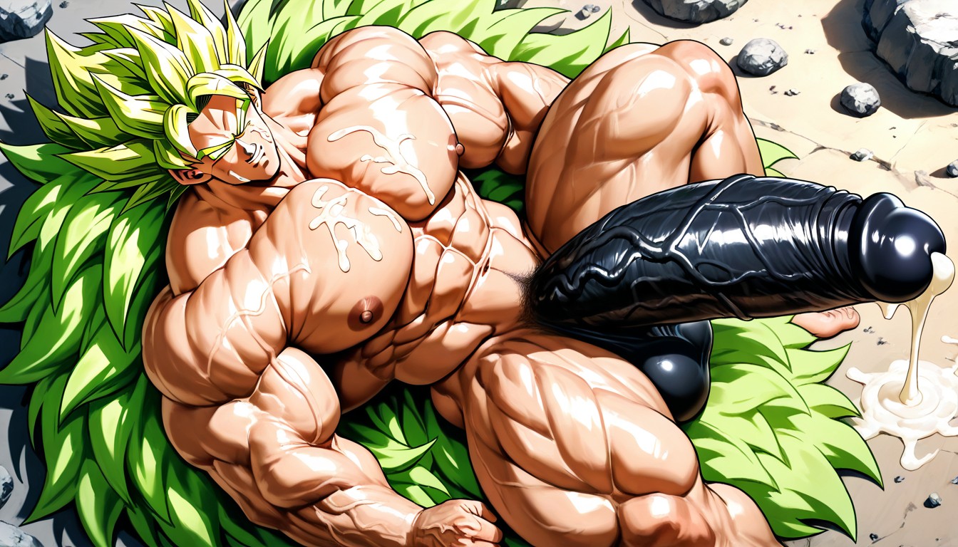 Penis Bigger Then Leg, Legendary Super Saiyan, Foreskin AI Gay Porn