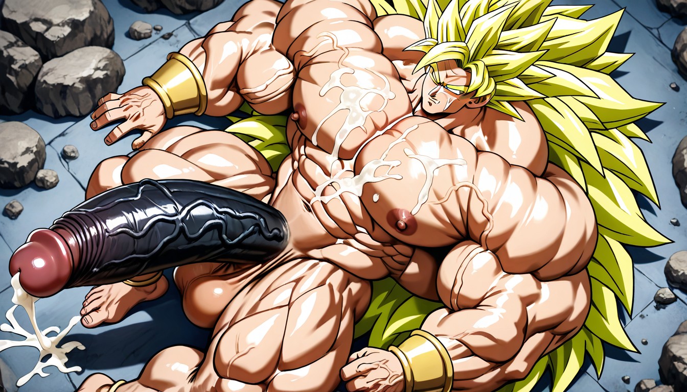 Tall Muscular Physique, Cock Bigger Than Leg, Deeply Etched Blocky Abs AI Gay Porn