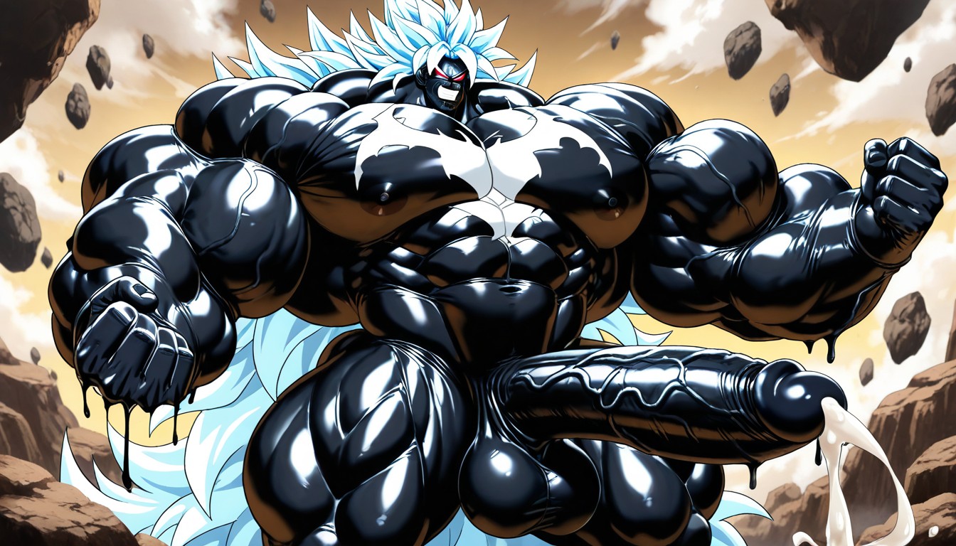 Black Skin, Erect Up, Foreskin AI Gay Porn