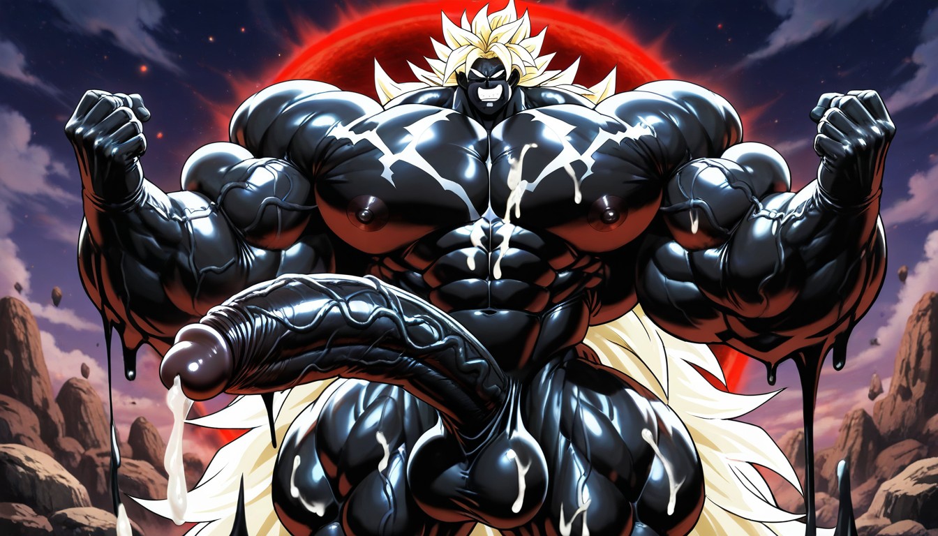 Broly The Legendary Super Saiyan, Macro, Erect Up Penis AI Gay Porn