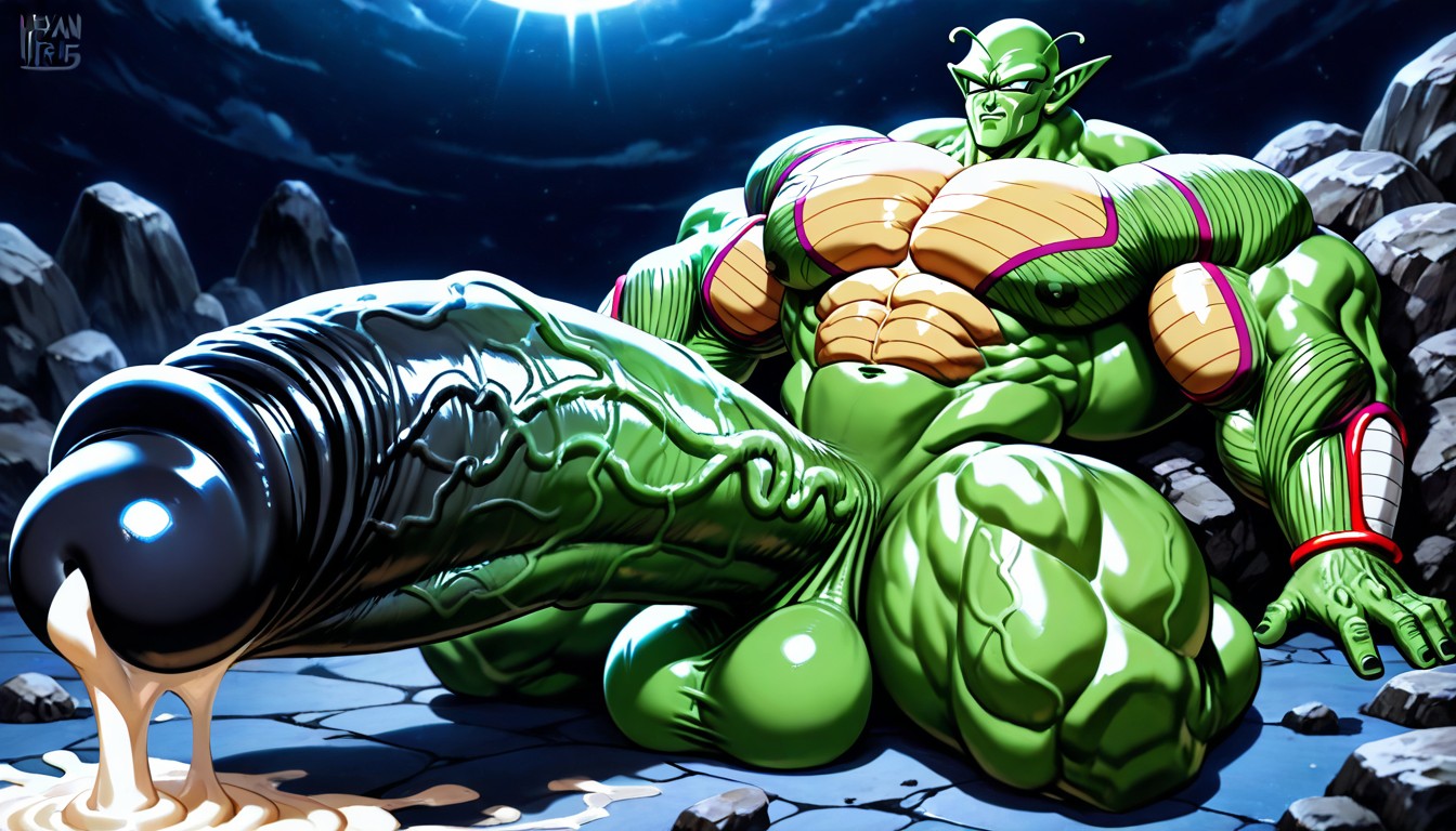 Medium Ass, Piccolo From Dragon Ball Z Anime Series, Oversize Muscle AI Gay Porn