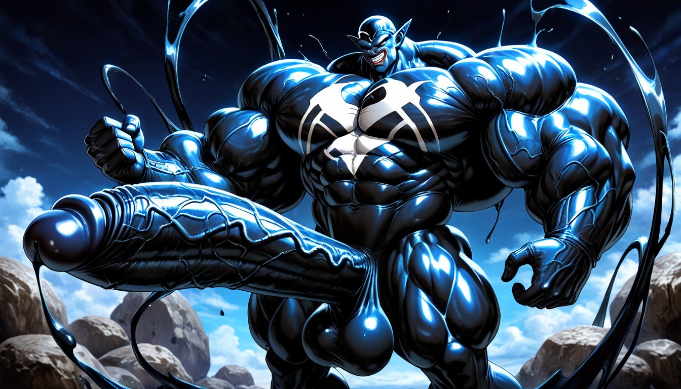Oversized Hyper Gigantic Cock, God Physique, Powerful Thick Thighs AI Gay Porn