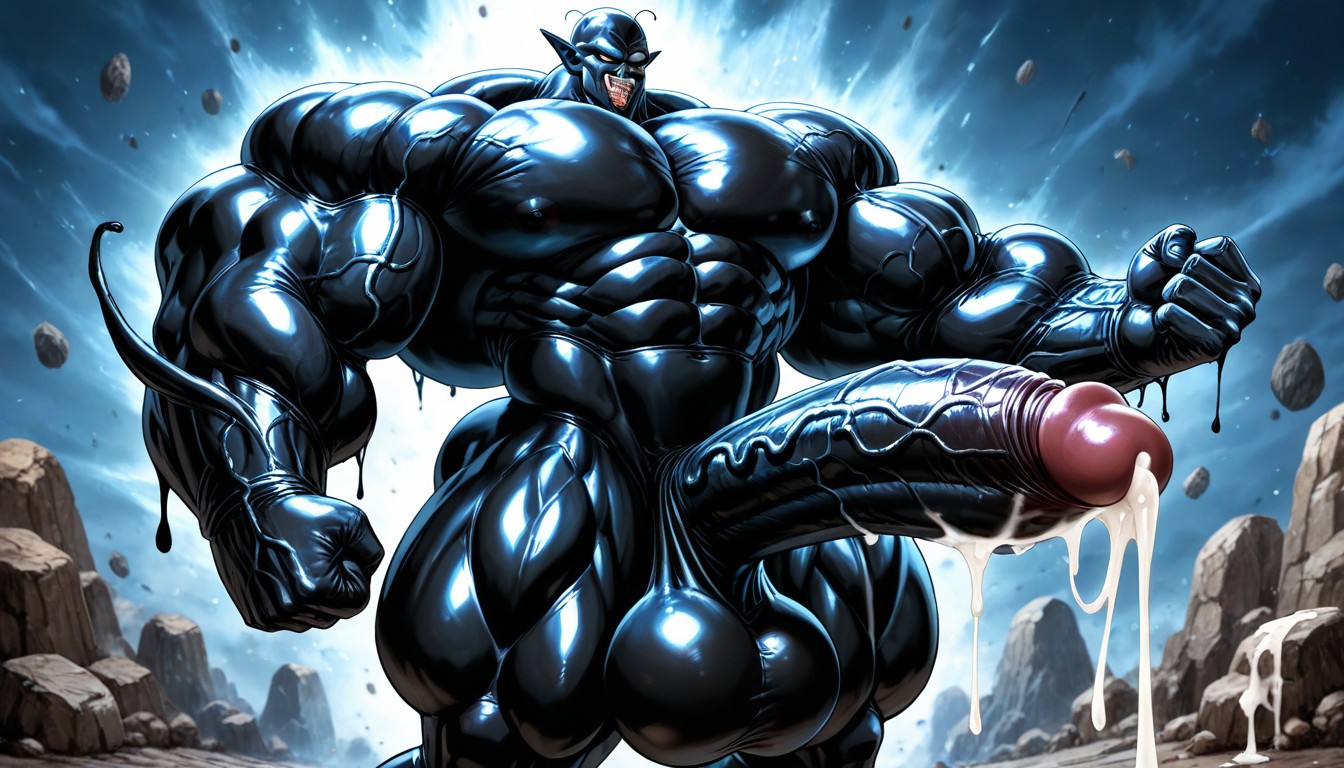 God Physique, Cock Bigger Than Leg, Hyper Chest AI Gay Porn