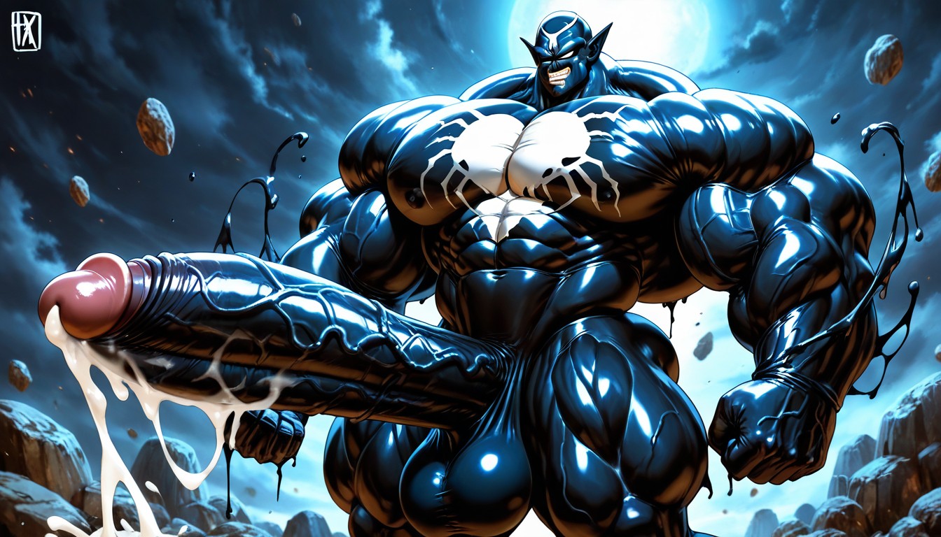 Hyper Chest, Sculpted Neck, White Eyes AI Gay Porn