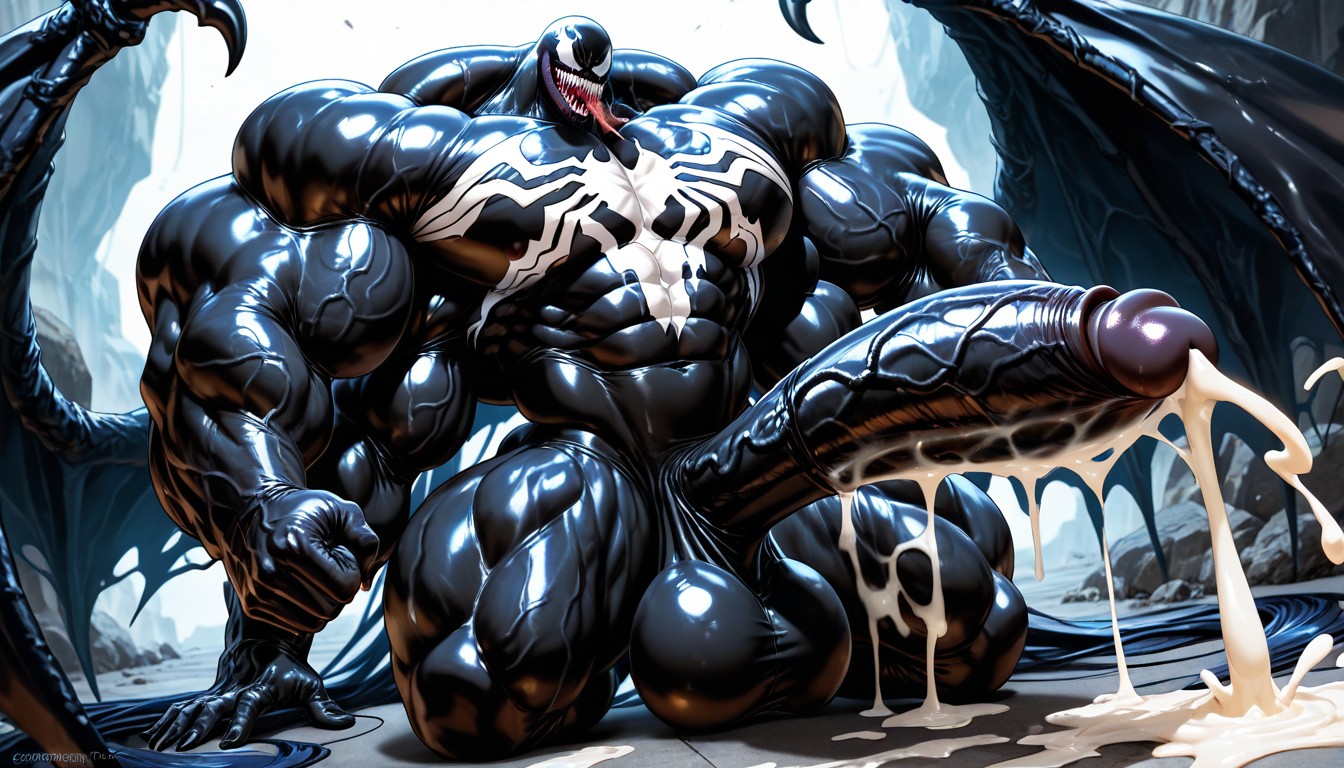 Macro, Colossal Muscularity, Cock Bigger Than Leg AI Gay Porn