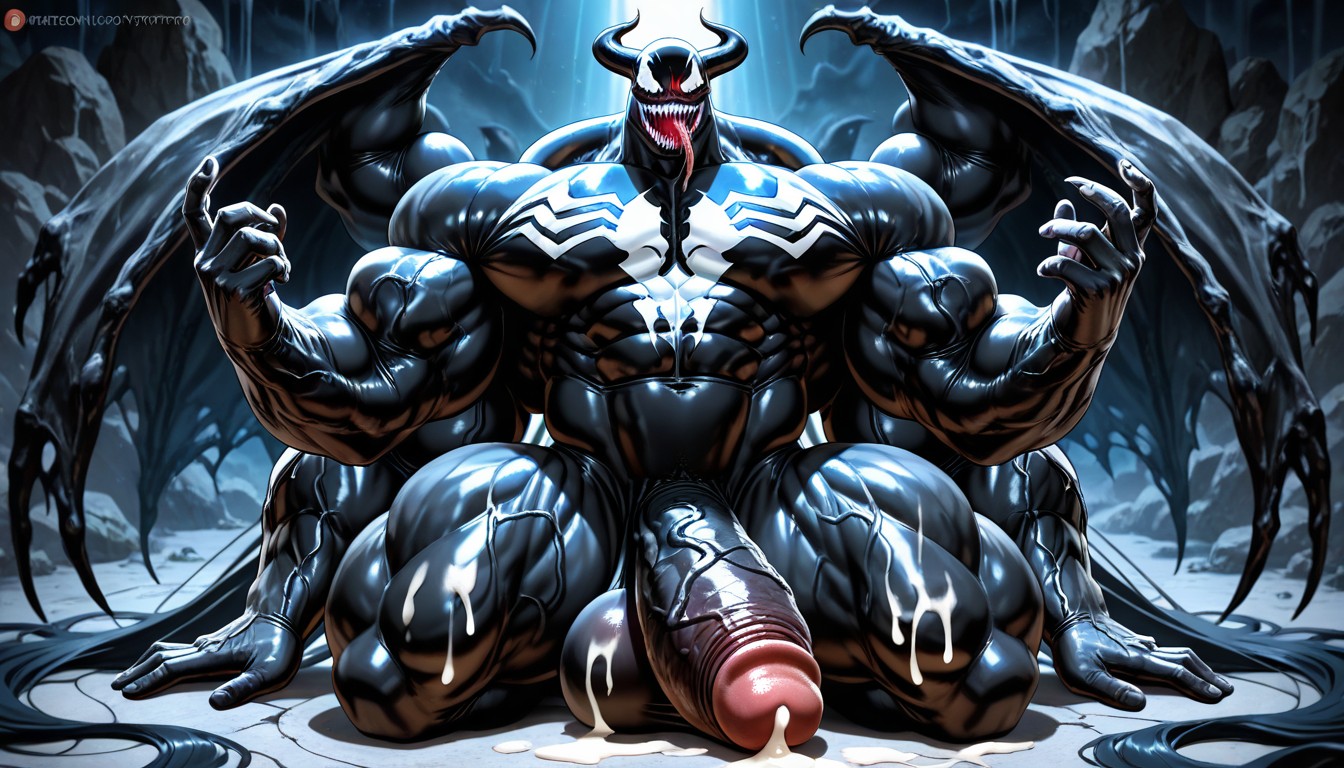 Hyper-muscular, Boulder Shoulders, Medium Ass AI Gay Porn