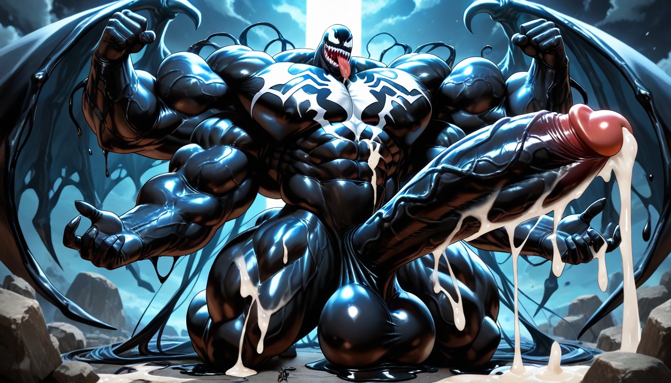 Venom, Macro, Penis Bigger Then Leg AI Gay Porn