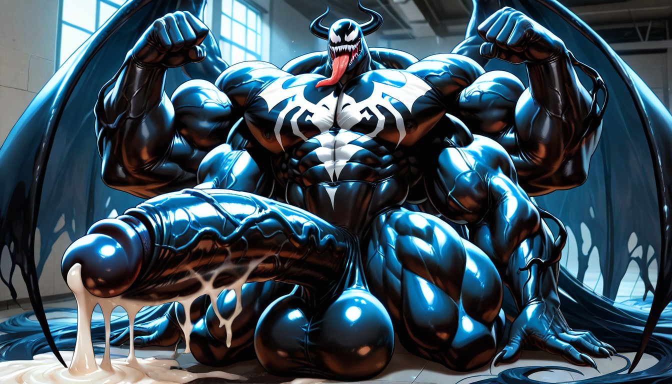 Boulder Shoulders, Hyper Exaggerated Gigantic Muscle Physique, Macro Porno gay IA