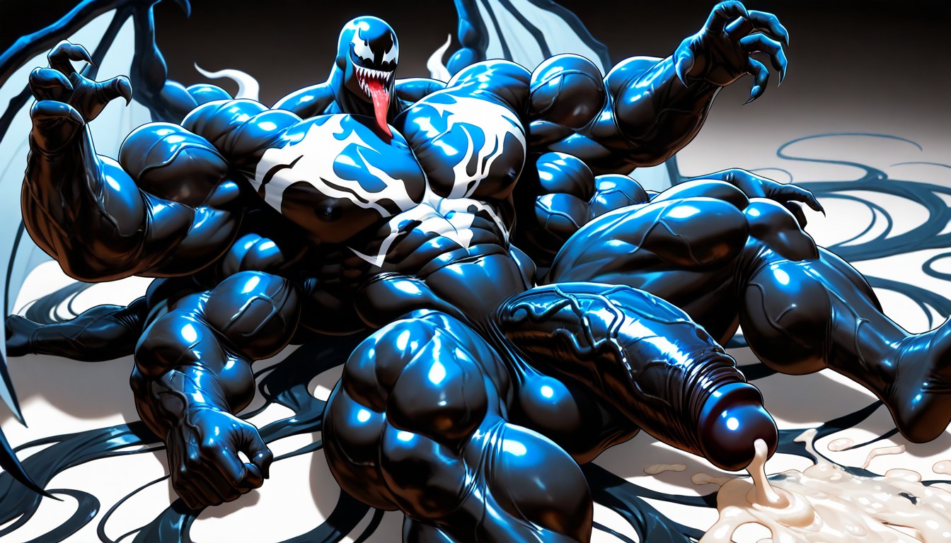 Venom, Penis Bigger Then Body, Massive Cock AI Gay Porn