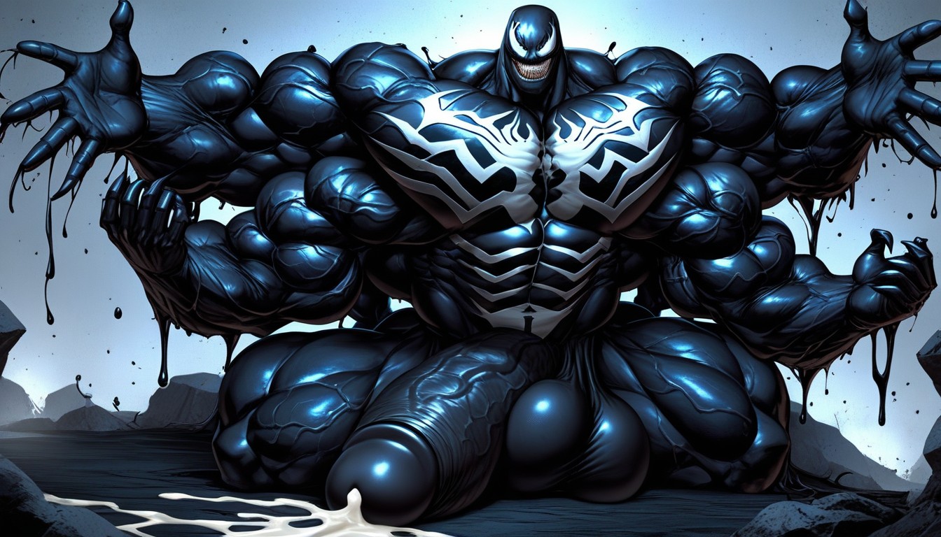 Impossibly Long Hyper Penis, Sexy, Cock Bigger Than Leg AI Gay Porn