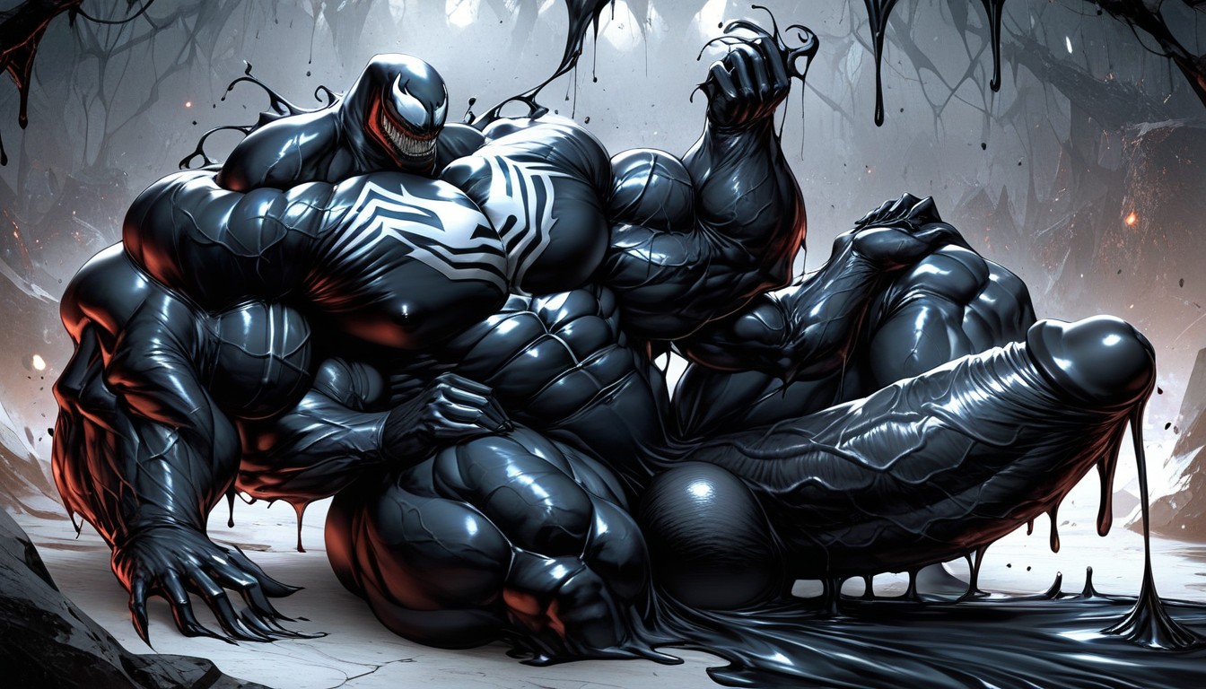 Top Down, Impossibly Long Hyper Penis, Symbiote AI Gay Porn
