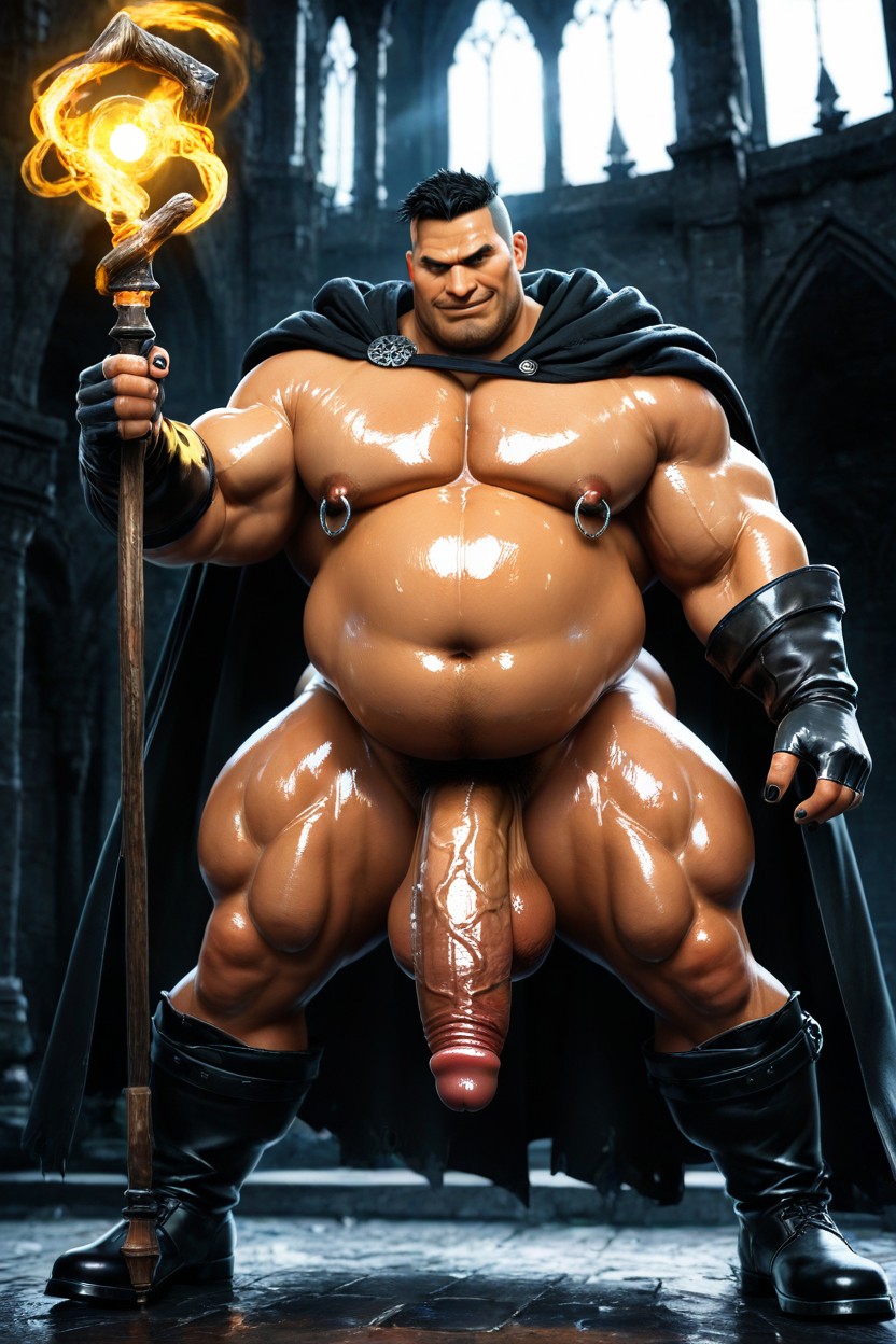 Long Penis, Big Pecs, Extremely Large Butt AI Gay Porn