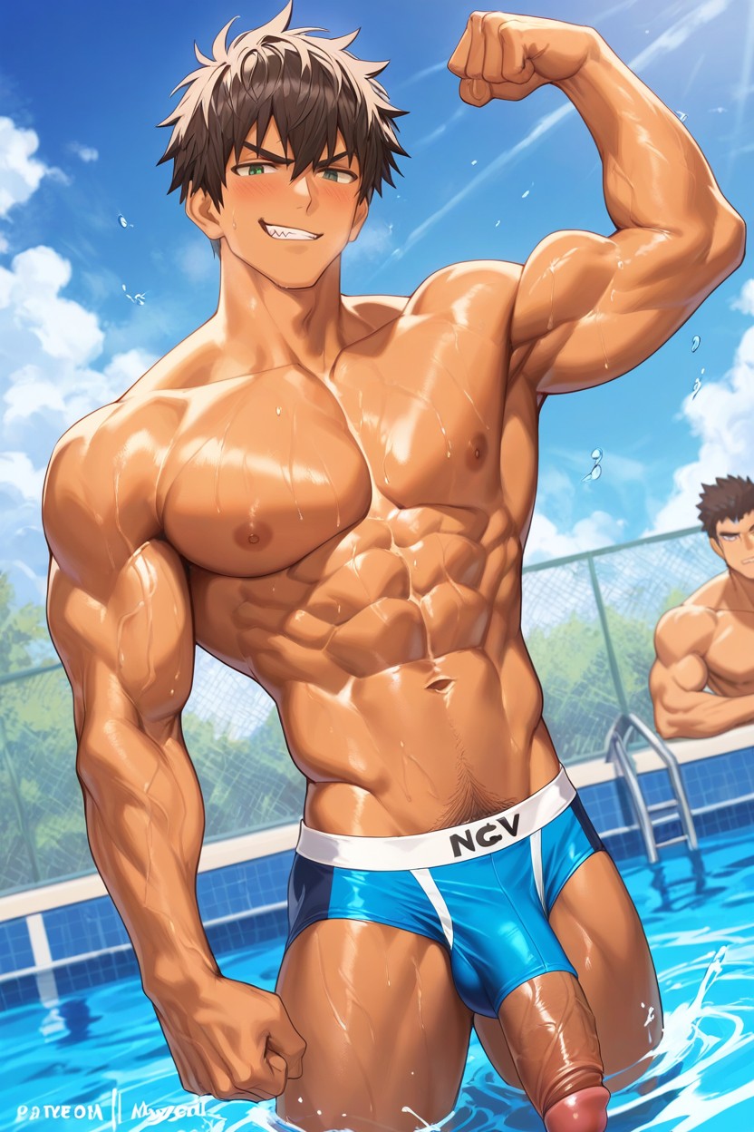Waist, 1 Persona, Strong V Line Porno gay IA