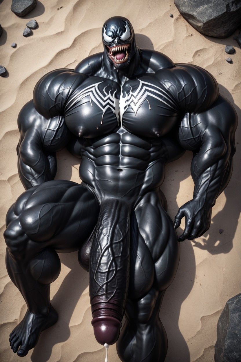 Cock Bigger Than Leg, Oversized Hyper Gigantic Cock, Penis Bigger Than Body AI Gay Porn