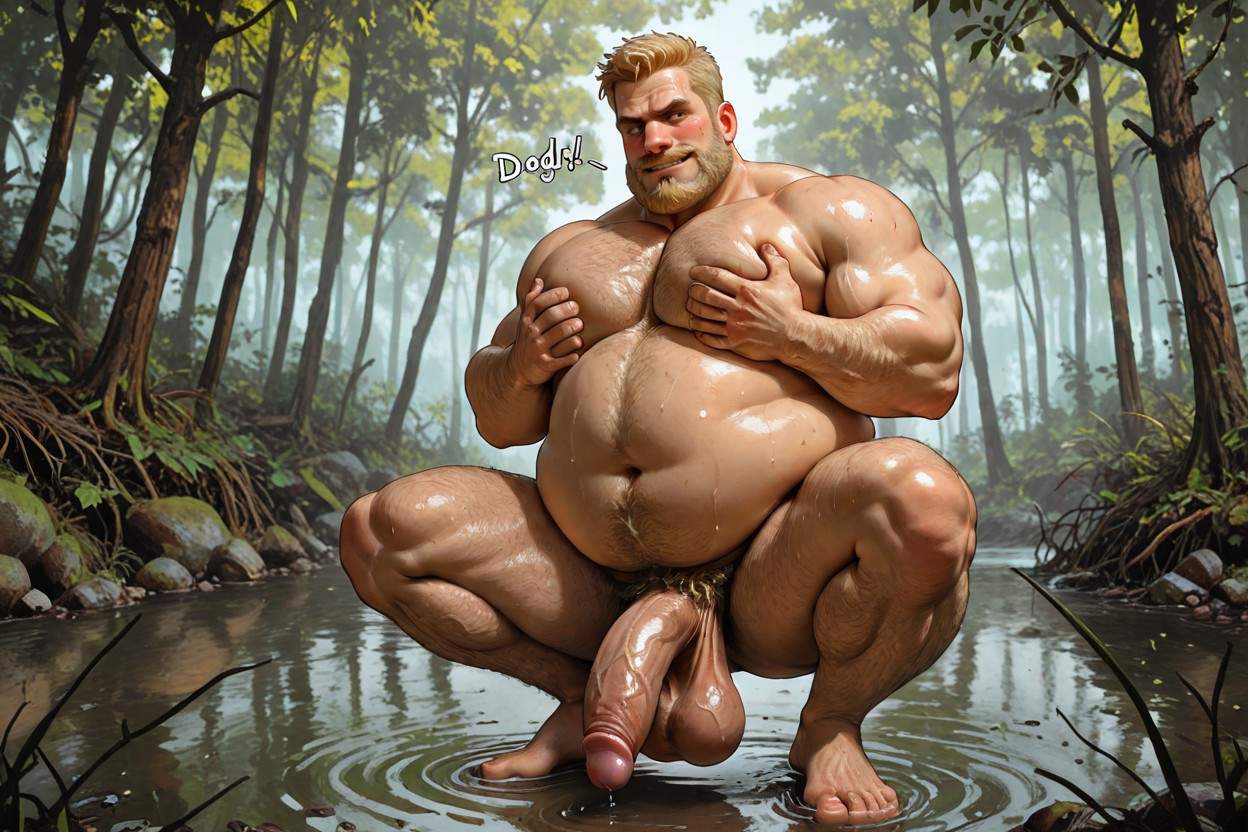 Fat, Scary, Strong Lines AI Gay Porn