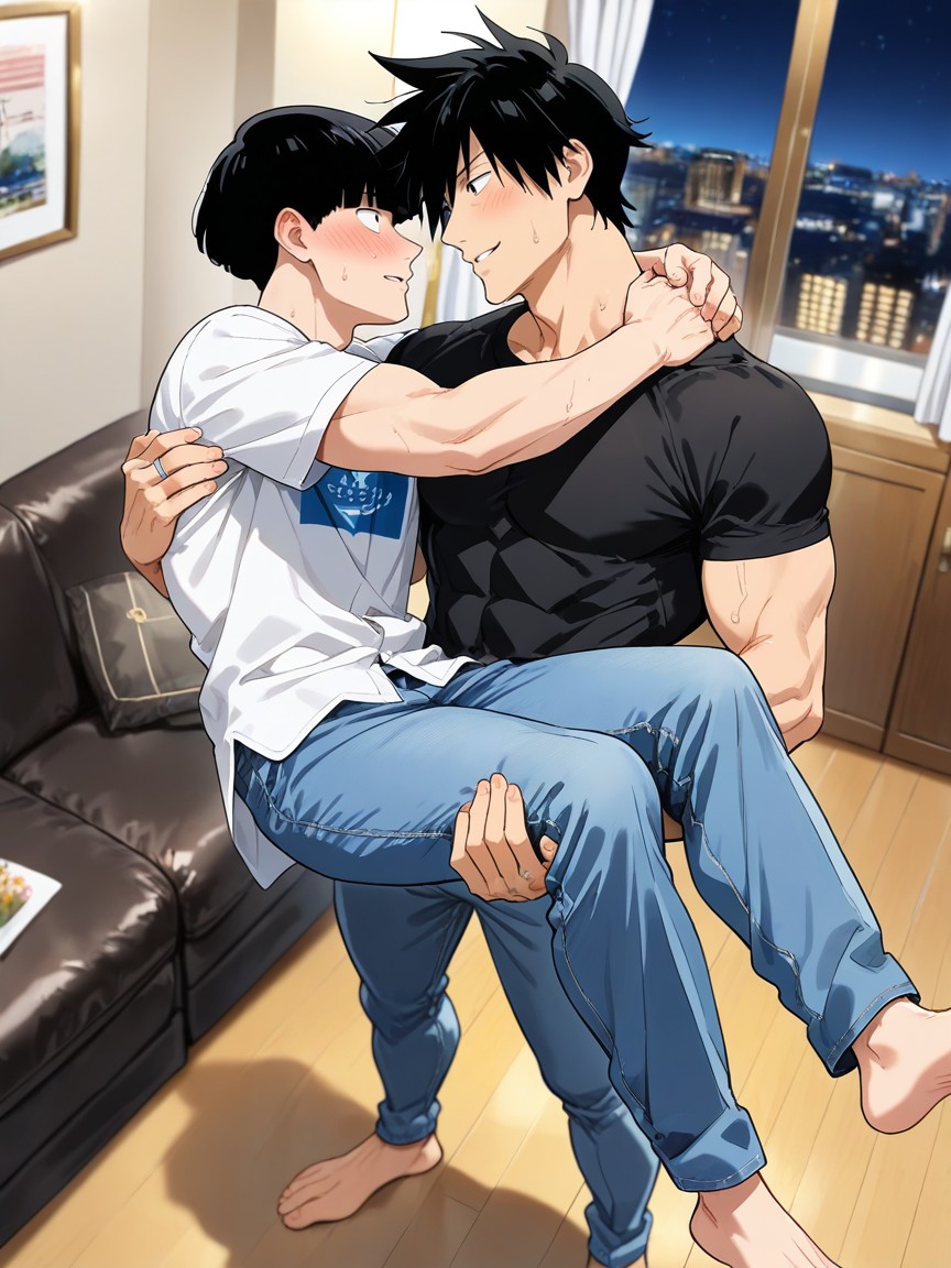 Sweat, Romantic Atmosphere, Perfect Quality Porno gay IA