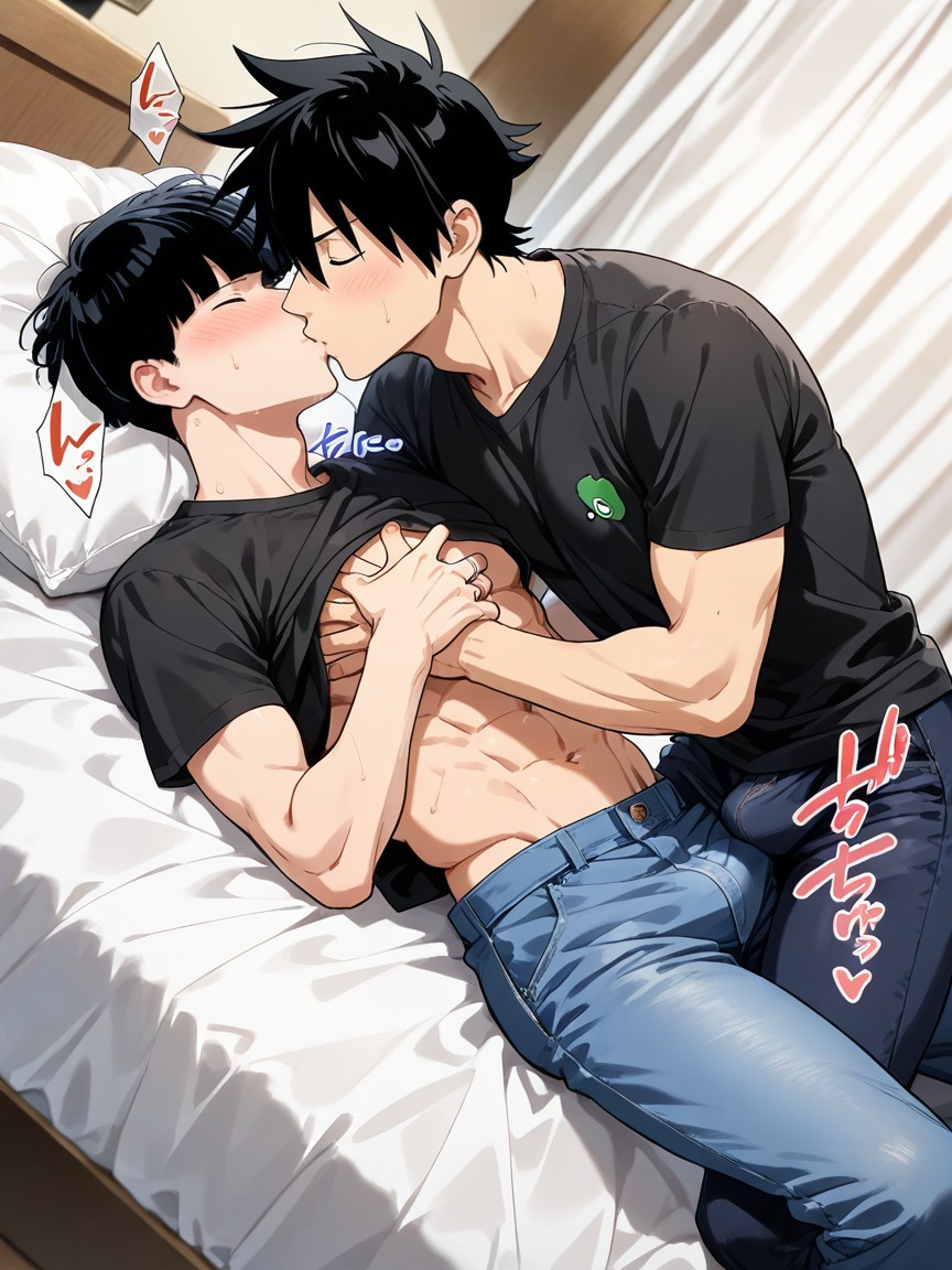 Clothed, Groping Chest, Kageyama Ritsu Is Male Porno gay IA