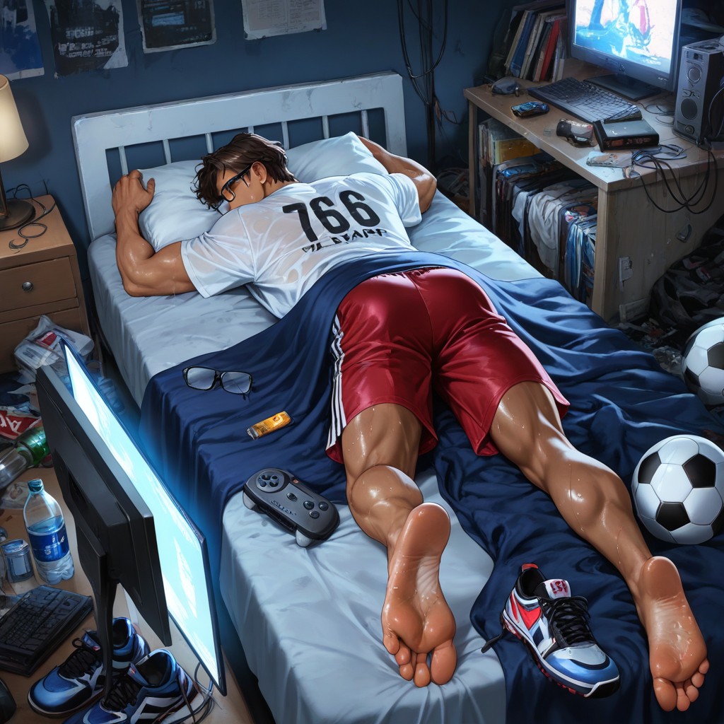 Napping, Rear View, Full Body AI Gay Porn