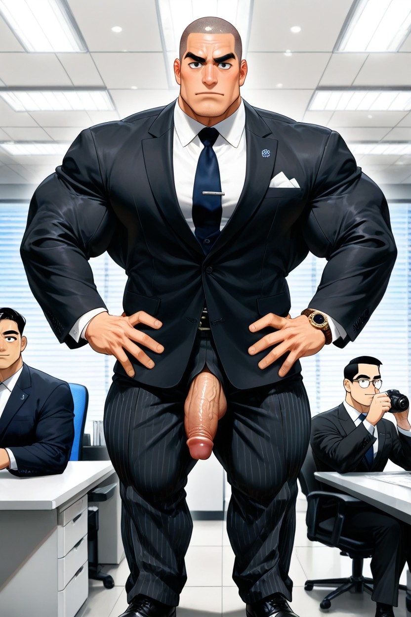 Shirt Fully Buttoned Up To The Collar, 1 Person, Belt Properly Buckled AI Gay Porn