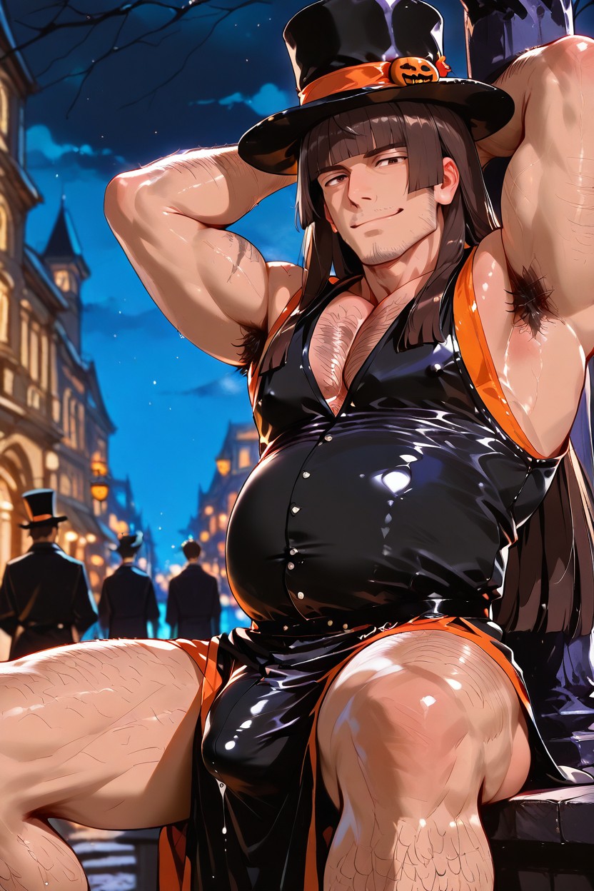 Armpit Hair, Blunt Bangs, Tan Skin Porno gay IA