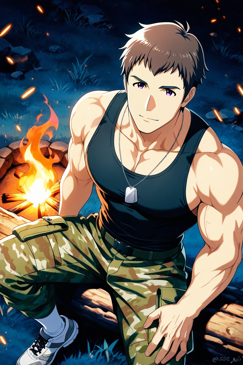 Looking At Viewer, Kind Eyes, Shingen Seiji From Idolmaster Side-m AI Gay Porn