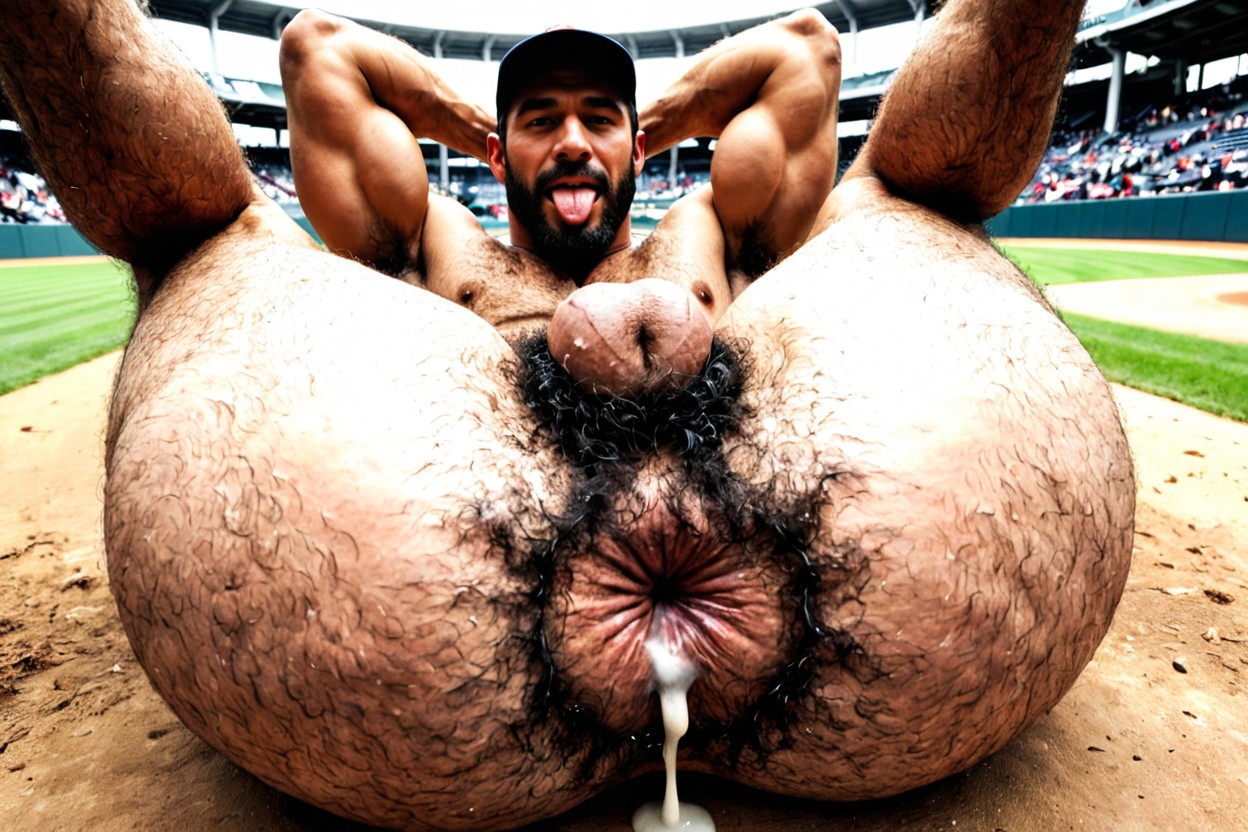 Hyper Gaping Ass, Uhd, Surrounded By Hairy Naked Guys AI Gay Porn