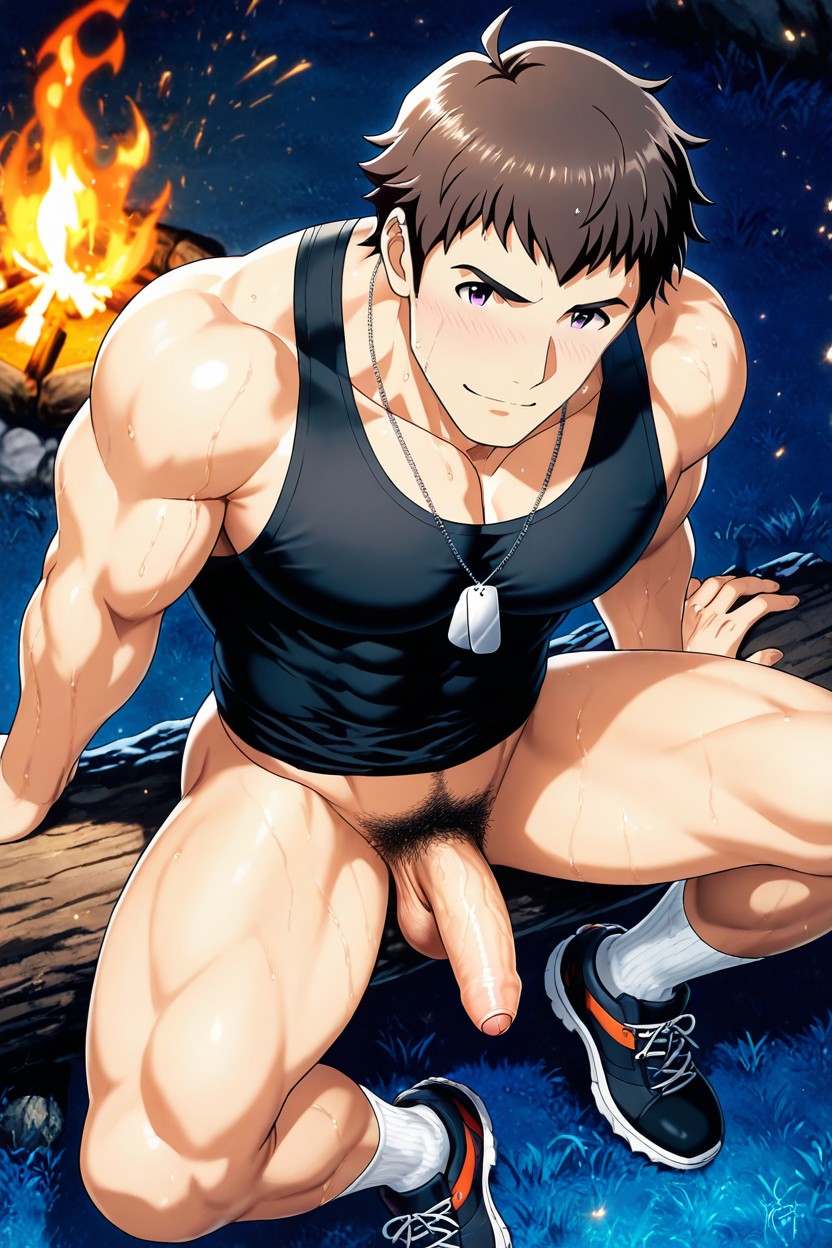 Showing Cock And Balls, Foreskin, 1 Person AI Gay Porn
