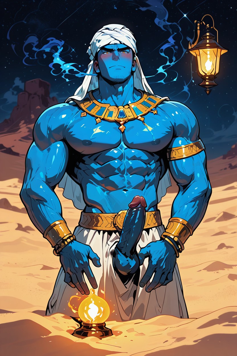 Fantasy Style, Erection, Highly Detailed AI Gay Porn