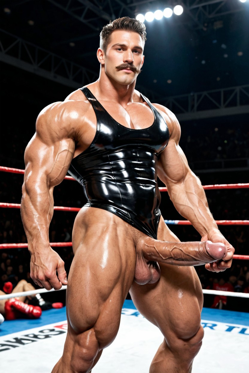 Thighs Thicker Than Waist, Latex, Thighs Bigger Than Body AI Gay Porn