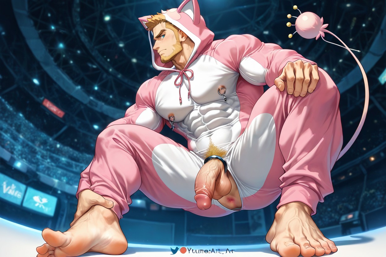 Nyuudles Art Style, Cock Ring, Yuumei AI Gay Porn