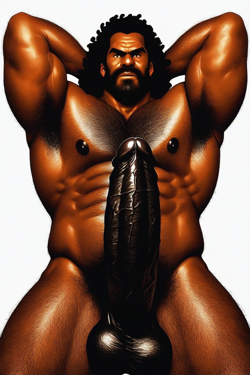 18+, White Background, Front View AI Gay Porn