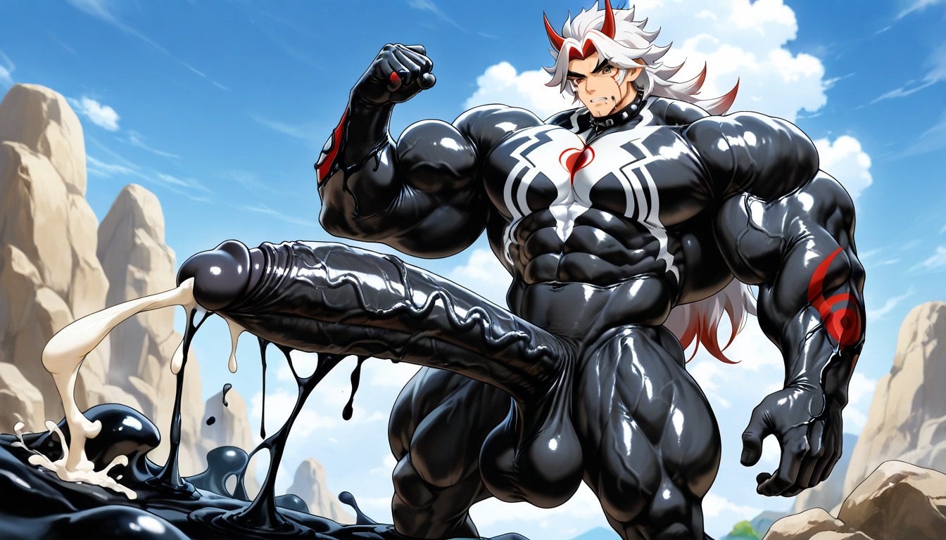 Penis Thicker Than Body, Naked, Colossal Muscularity AI Gay Porn